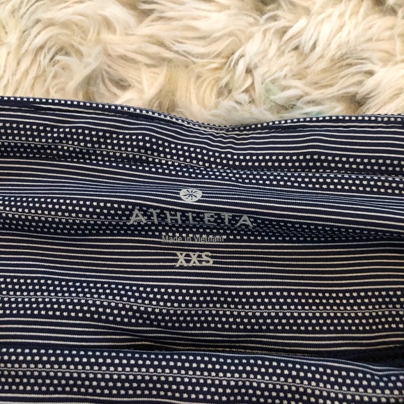 Athleta dot stripe swagger skirt skort blue xxs - Picture 5 of 8